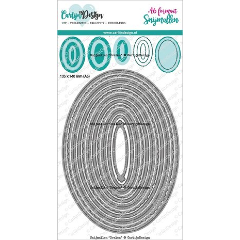 CarlijnDesign Snijmallen Ovalen (CDSN-0148)