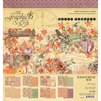 Graphic 45 Hello Pumpkin 8x8 Inch Collection Pack (4502716