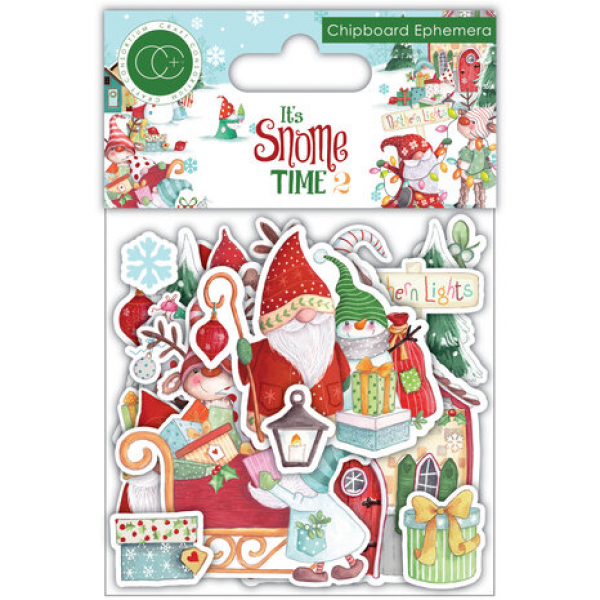 Craft Consortium It's Snome Time 2 Chipboard Ephemera (CCEPH009) It's Snome Time 2