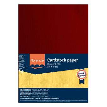 Florence Cardstock A4 Ruby 10 stuks glad (3333-5003)