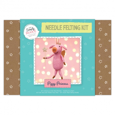 Simply Make Needle Felting Kit Piggy Princess
