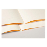 Rhodiarama genaaid schrift A5 32 blad gelijnd ivoorkleurig papier 90g - Turquoise (116407C)