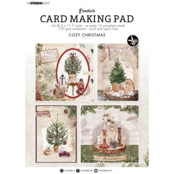 Studiolight Cozy Christmas A4 Card Making Pad (SL-ES-CMP07)