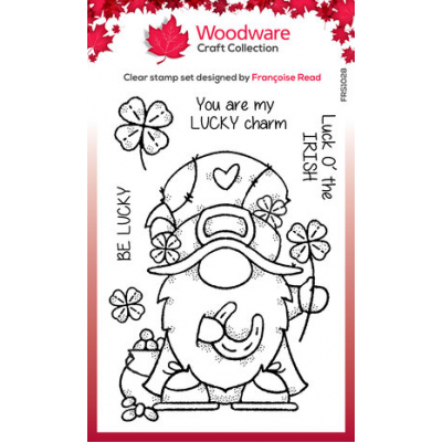 Woodware Lucky Gnome Clear Stamps (FRS1028) ( FRS1028)