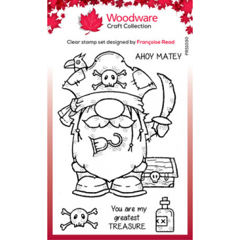 Woodware Pirate Gnome Clear Stamps (FRS1030) ( FRS1030)