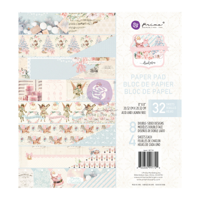 Prima Marketing Christmas Sparkle 8x8 Inch Paper Pad (997724)