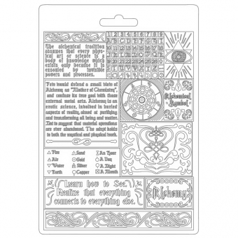 Stamperia Soft Mould A5 Alchemy Writings (K3PTA5609) ( K3PTA5609)