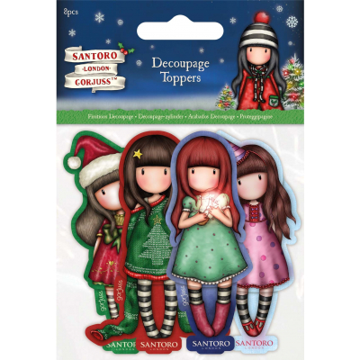 Gorjuss Christmas Decoupage Toppers (8pcs) (GOR 169902)