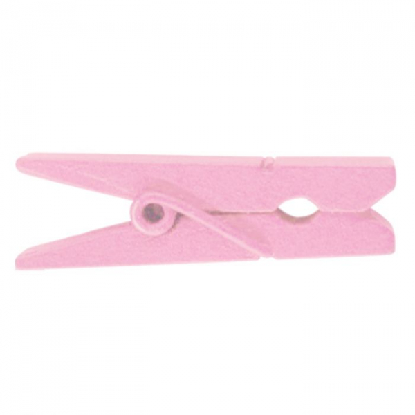 Vaessen Creative • Wasknijpers hout 3,5cm 12pcs Baby roze (3809-354)