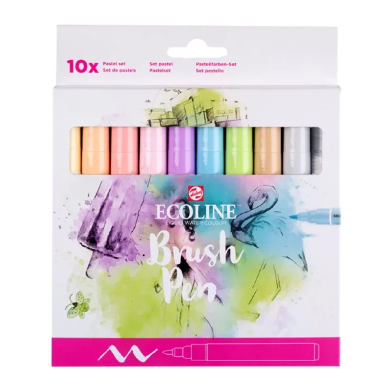 Talens - Ecoline Brush Pen set Pastel | 10 kleuren (11509811)