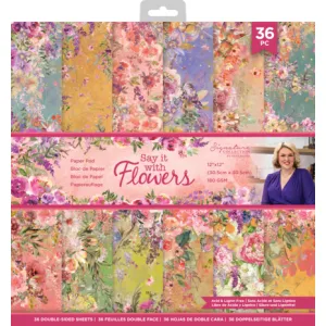 Say It With Flowers 12x12 Inch Paper Pad (S-SIWF-PAD12)
