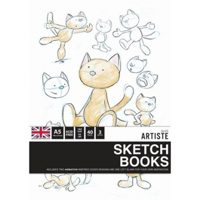 Docrafts Artiste A5 Sketchbooks Animation (3 books) (DOA 101142)