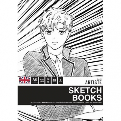 Docrafts Artiste A5 Sketchbooks Manga (3 books) (DOA 101136)