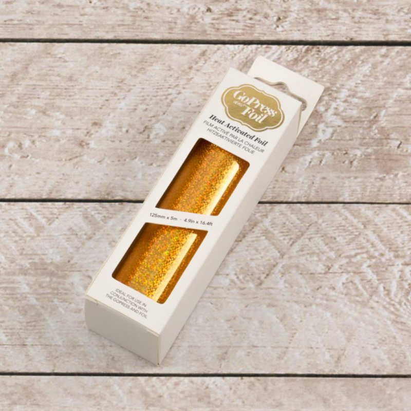 Couture Creations Heat Activated Foil Gold Iridescent Speckled Finish (CO725356)