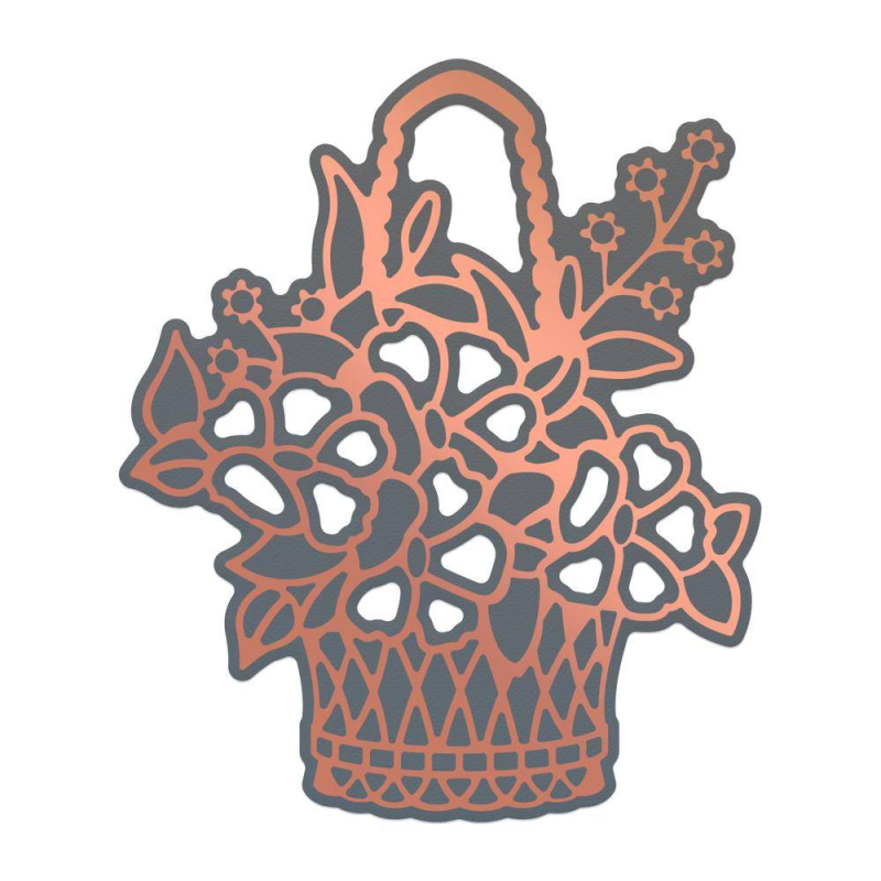 Couture Creations Lavish Ballroom Cut, Foil & Emboss Die Flower Basket (CO725903)