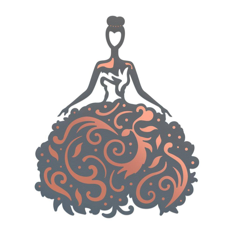 Couture Creations Lavish Ballroom Cut, Foil & Emboss Die Ball Gown (CO725908)