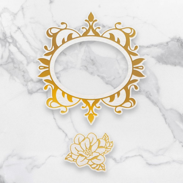 Couture Creations Magnolia Frames Cut, Foil & Emboss Die (CO726759)
