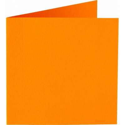 Papicolor 6X Dubbele Kaart 132X132mm Oranje 310911