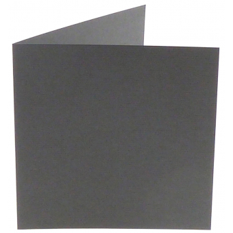 Papicolor Dark Grey Sqaure Double Cards met envelop (310971)