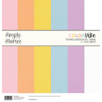 Simple Stories Color Vibe Textured Cardstock 12x12 Inch Spring (15806)