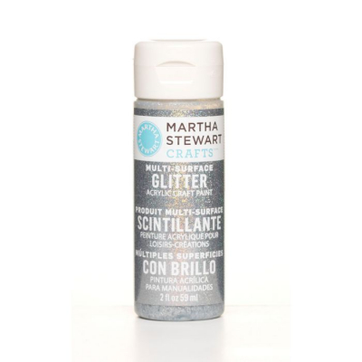 Martha Stewart • Verf 59ml glitter Sterling