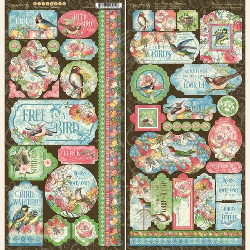Graphic 45 Bird Watcher Stickers (4502214)