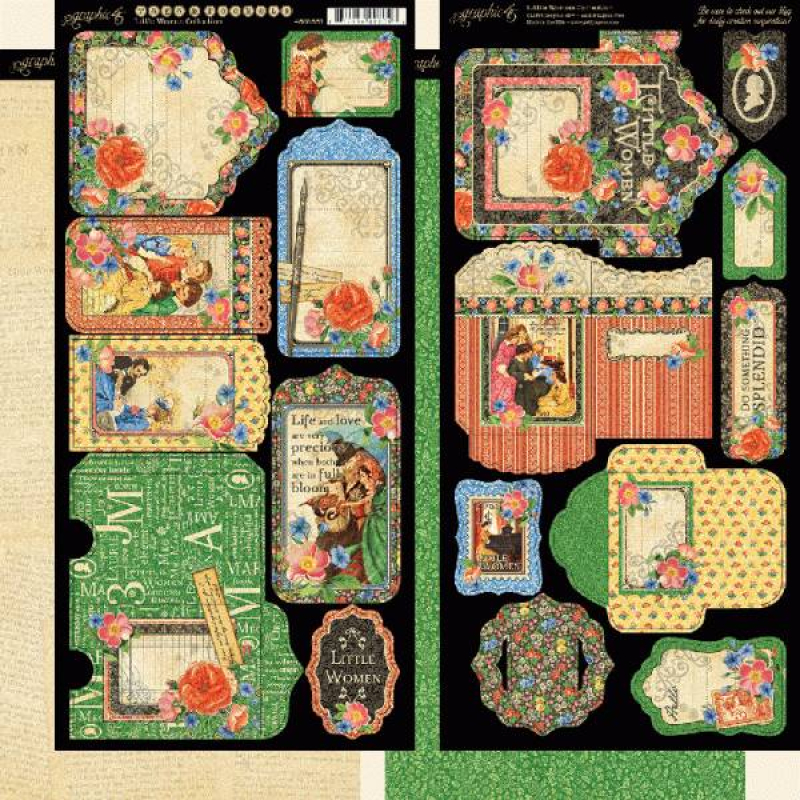 Graphic 45 Little Women Tags & Pockets (4501661)