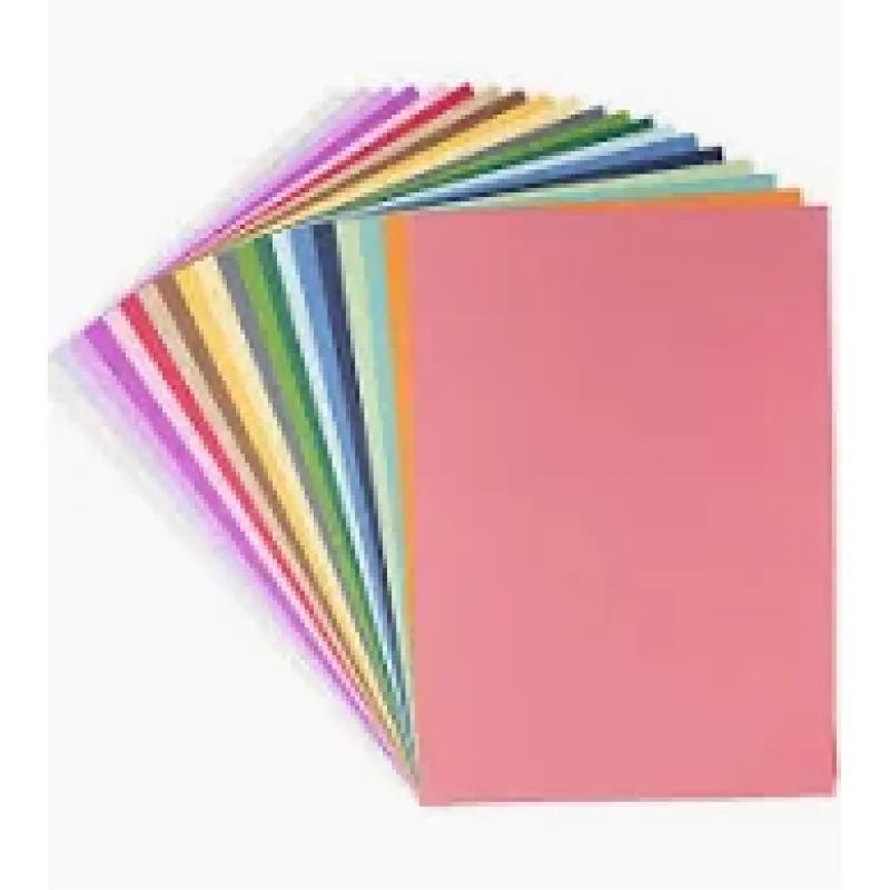 Damast Linnen Cardstock A4 Assorti 10 stuks (Linnen-assorti)