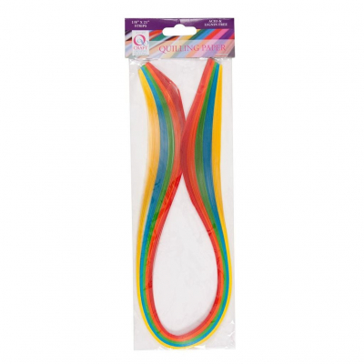 Docrafts Quilling Paper Strips Brights (3mm) (100pcs) (QCR 873104)