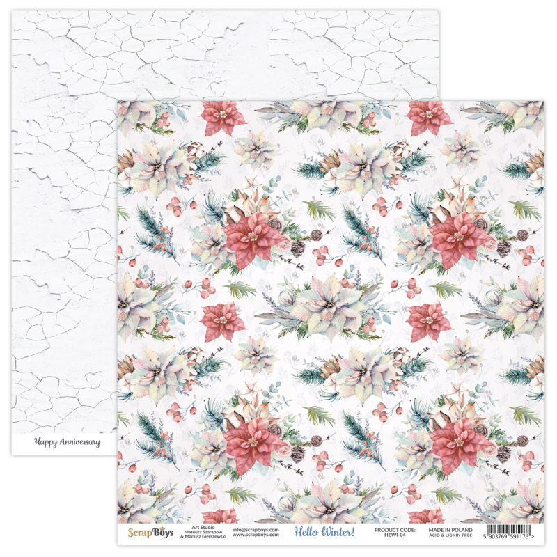 Scrapboys Hello Winter losse bladen (HEWI-04)