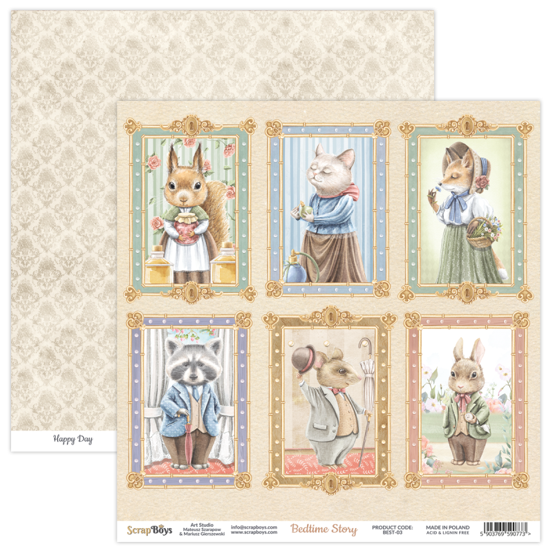 Scrapboys Bedtime Stories best-03 losse bladen (Best-03)