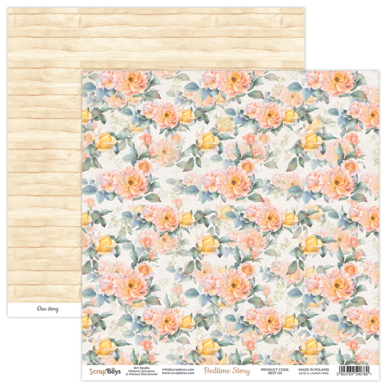 Scrapboys Bedtime Stories best-04 losse bladen (Best-04)