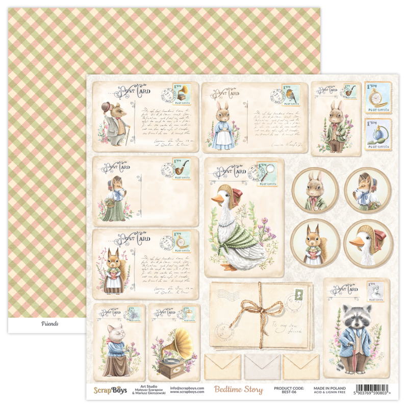 Scrapboys Bedtime Stories best-06 losse bladen (Best-06)