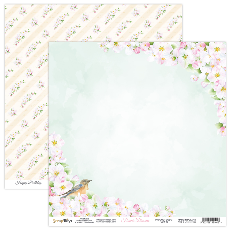 Scrapboys Flower Dreams losse bladen (FLDR-02)