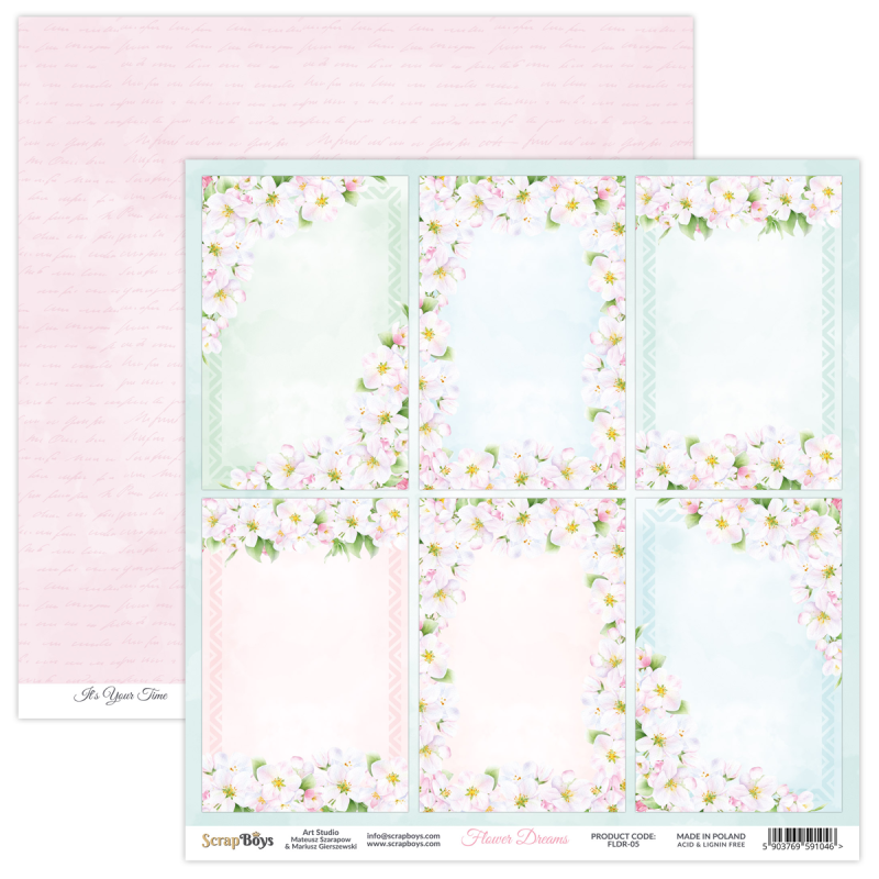 Scrapboys Flower Dreams losse bladen (FLDR-05)