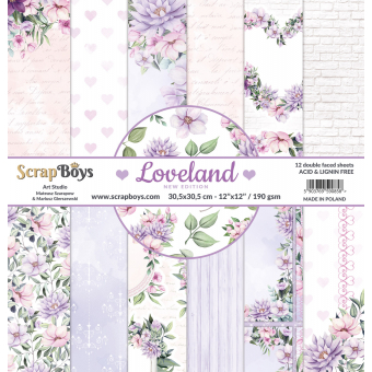 Scrapboys Loveland Ne-LOLA-08 paperpad 12x12 inch (NE-LOLA-08)