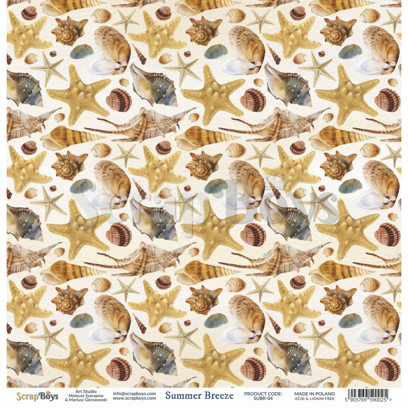 Scrapboys Summer Breeze losse bladen (SUBR-04)