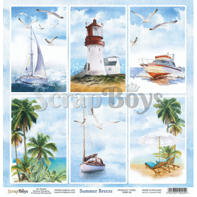 Scrapboys Summer Breeze losse bladen (SUBR-06)