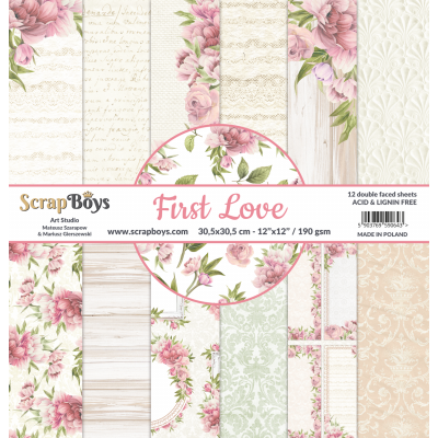 Scrapboys First Love FILO-08 12x12 inch Paperpad