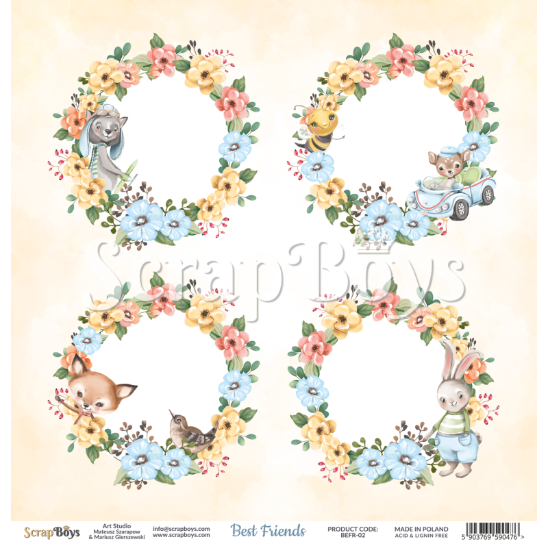 Scrapboys Best Friends losse bladen (BEFR-02)