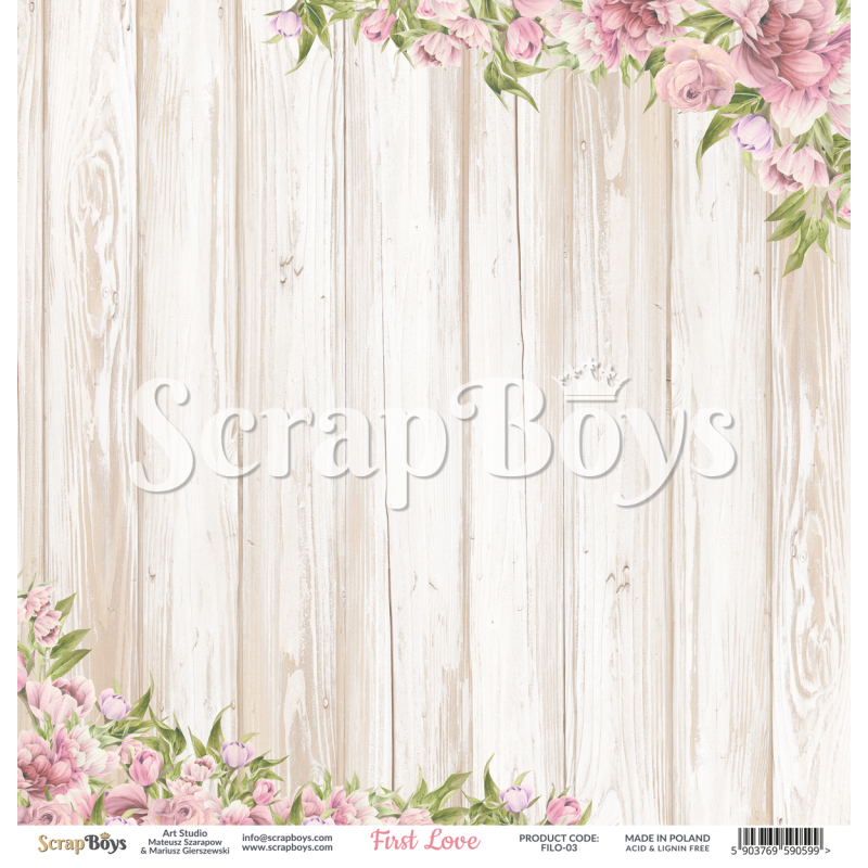 Scrapboys First Love losse bladen (FILO-03)