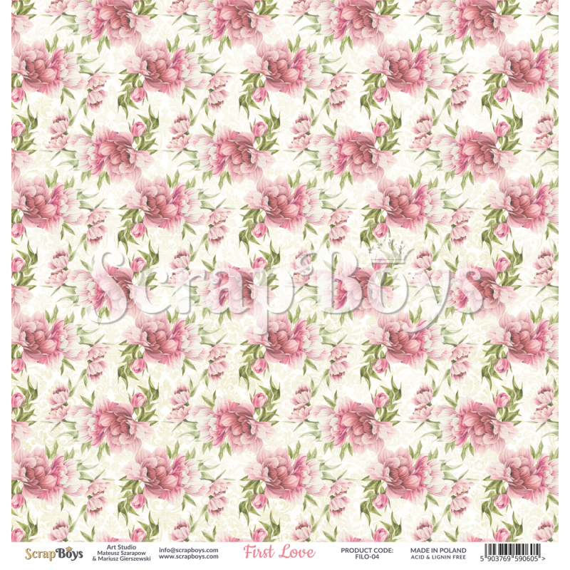 Scrapboys First Love losse bladen (FILO-04)