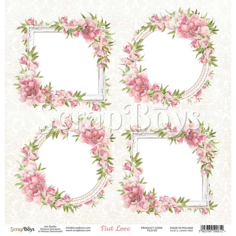 Scrapboys First Love losse bladen (FILO-05)