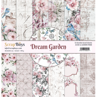 Scrapboys Dreamgarden 12x12 inch paperpad (DRGA-08)