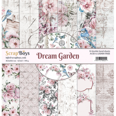 Scrapboys Dreamgarden 12x12 inch paperpad 