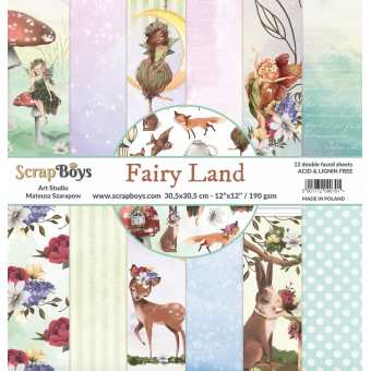 Scrapboys Fairy Land 12x12 inch Paperpad (FALA-08)