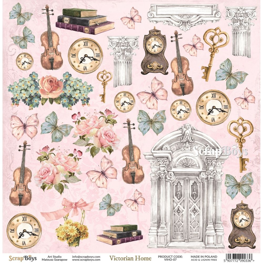 Scrapboys Victorian Home losse bladen (VIHO-07)