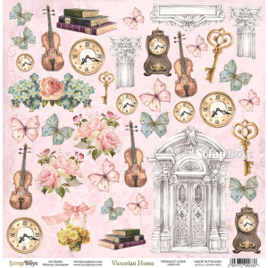 Scrapboys Victorian Home losse bladen (VIHO-07)