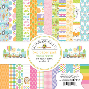 Doodlebug Design Hippity Hoppity 6x6 Inch Paper Pad (7192) (842715071926)