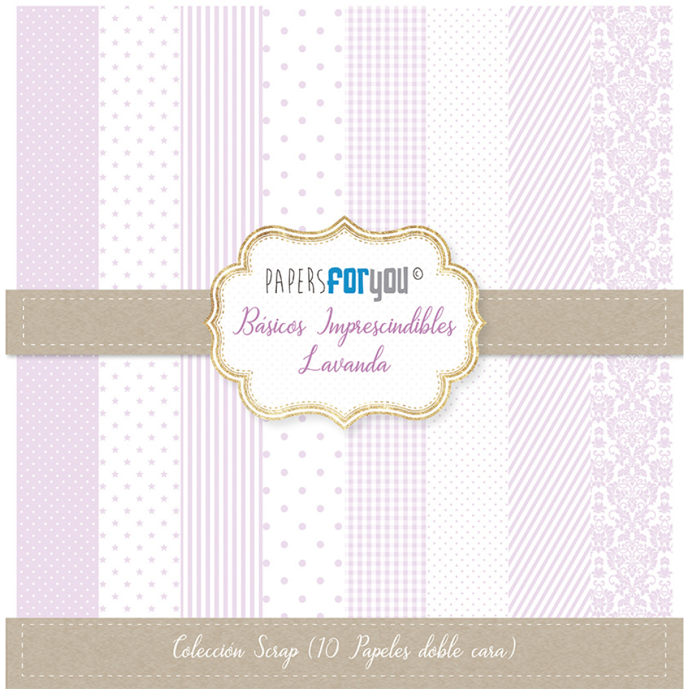 Papers For You Basicos Imprescindibles Lavanda Scrap Paper Pack (10pcs) (PFY-2203)